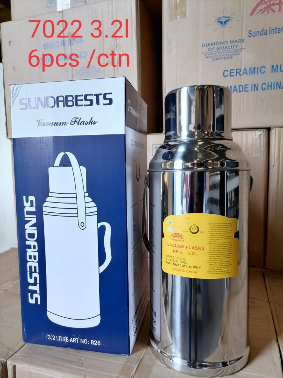 3.2ltr steel flask
