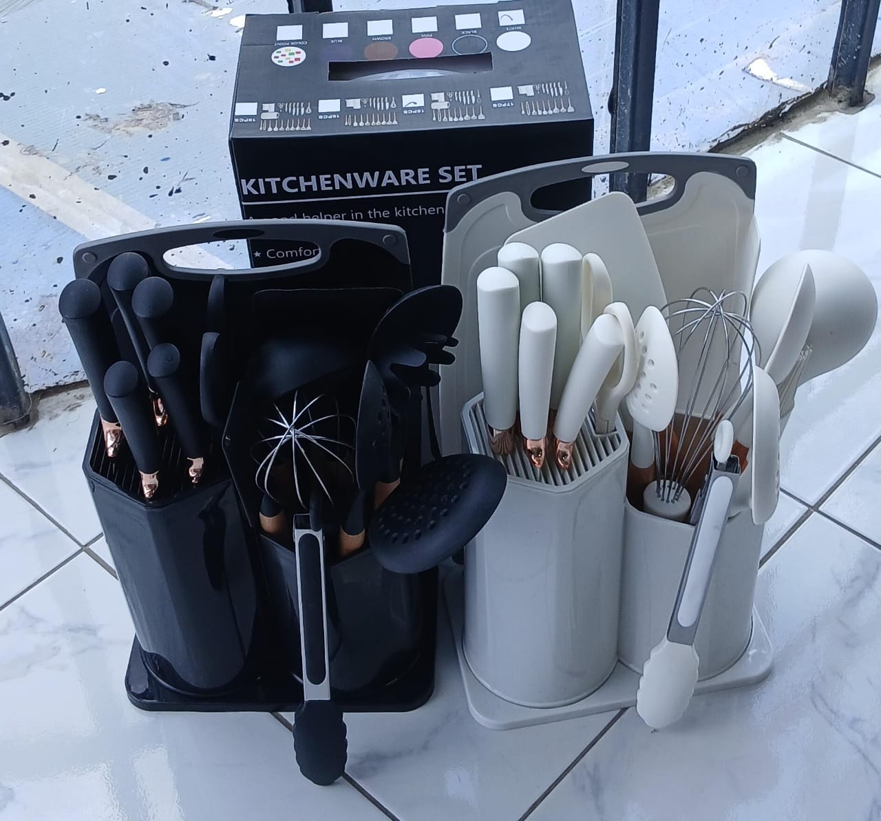Premium Silicone Cooking Utensils with Knives