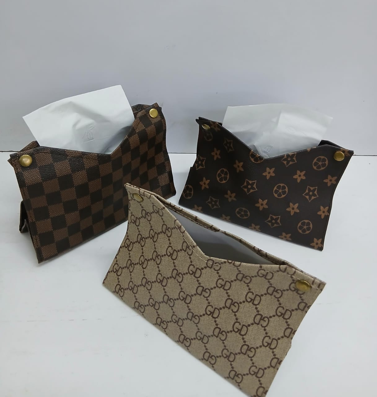 LEATHER TISSUE-BOX or SERVIETTE HOLDER now available