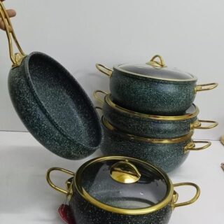 9pcs Granite Coating Kitchen Cookware Set