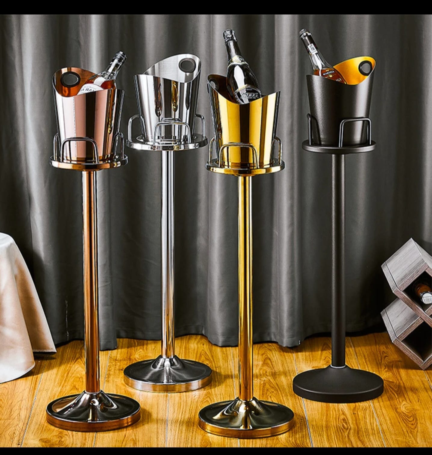Luxury Champagne / Wine / Beer Ice Bucket Stand. - Image 2