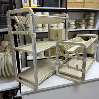 2 & 3 Tier Dish Drying Rack for Kitchen counter.