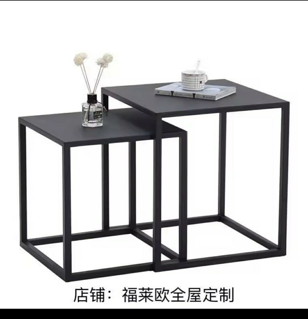 2 in 1 Nordic Metallic Side Table //bedside//desk side
